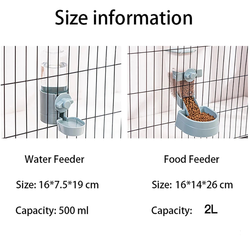 Automatic Pet Feeder - Hangable Bowl For Water & Food | Convenient Feeding Solution - Happy Tail Center