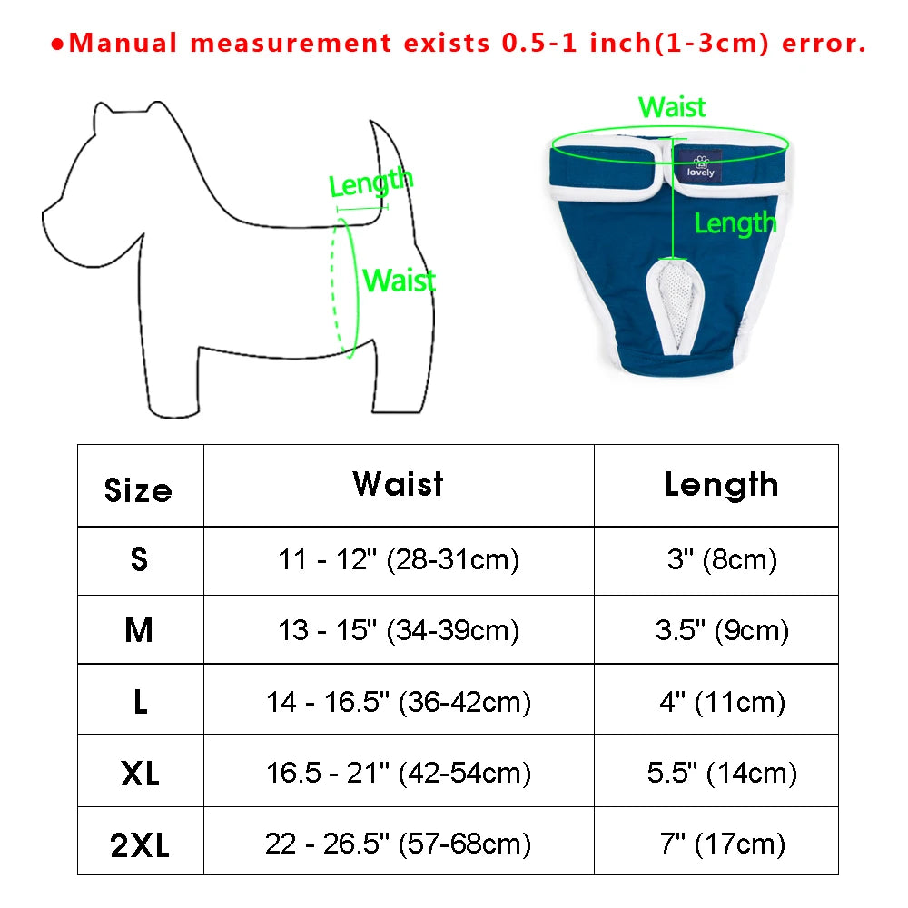 ComfyPaws Washable Dog Diapers | Comfortable and Hygienic Solution for Your Female Dog - Happy Tail Center