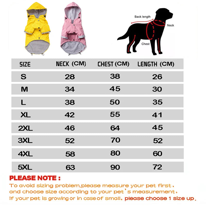 Waterproof Pet Dog Coat โ Fashionable Hooded Jacket for All Sizes! - Happy Tail Center