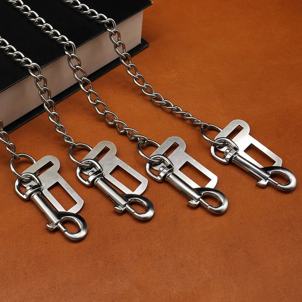 Metal Pet Safety Seat Belt β Durable Stainless Steel Dog Cat Car Seat Belt - Happy Tail Center