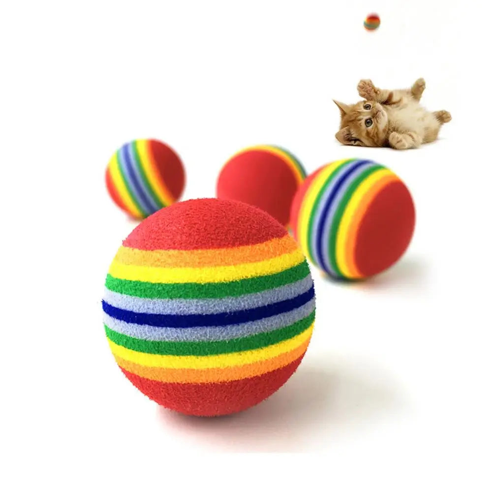 Colorful Interactive Cat Toy Ball - Engaging Toy for Play and Training