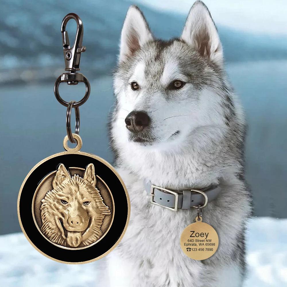 Customized Dog & Cat ID Tag | Personalized Nameplate for Pets - Happy Tail Center