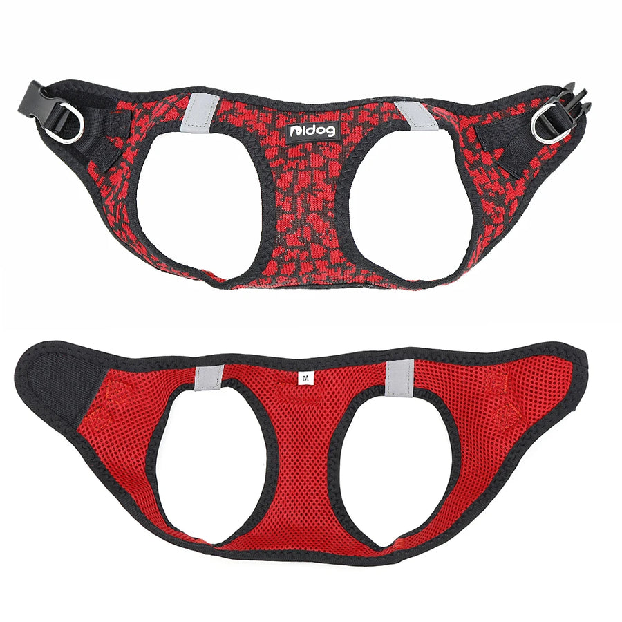 Before: No-Pull Breathable Mesh Dog Harness & Reflective Leash Set - Common Pet Parent Struggle