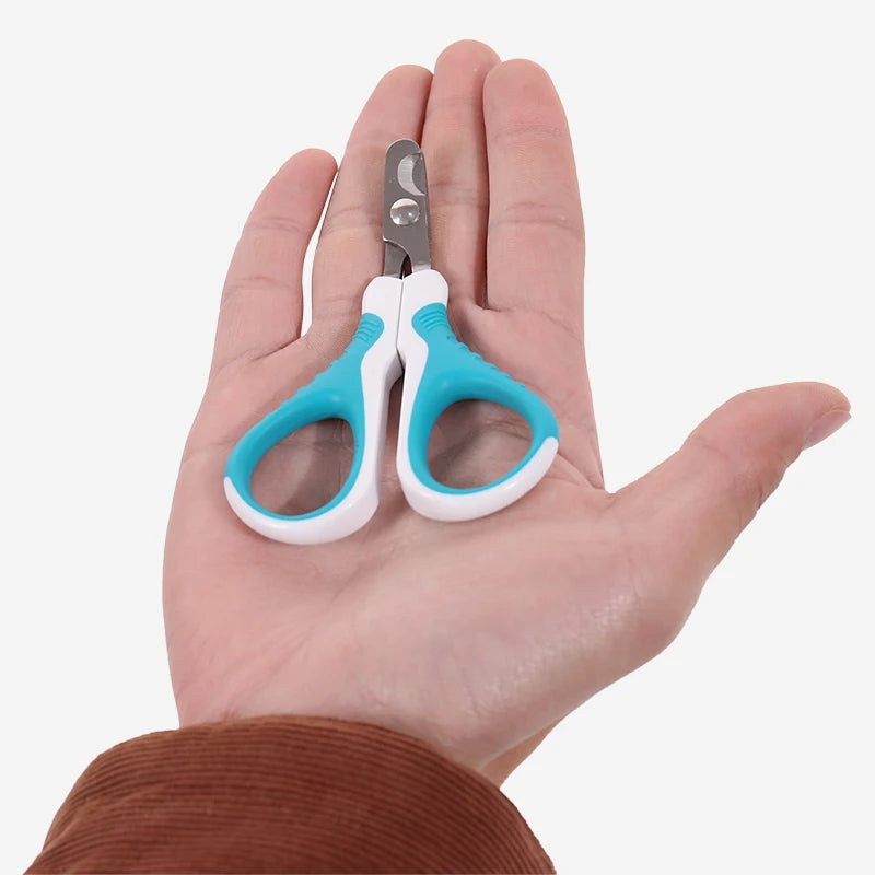 Professional Stainless Steel Cat Nail Clippers β Adjustable Safety Scissor Nail Cutter for Puppy Pet Grooming - Happy Tail Center