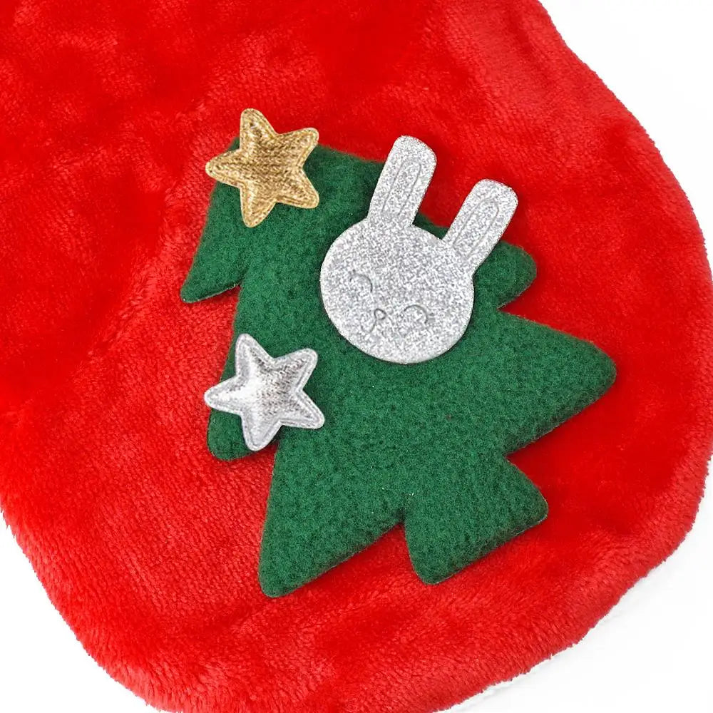 Santa Costume Christmas Dog Clothes for Small Breeds