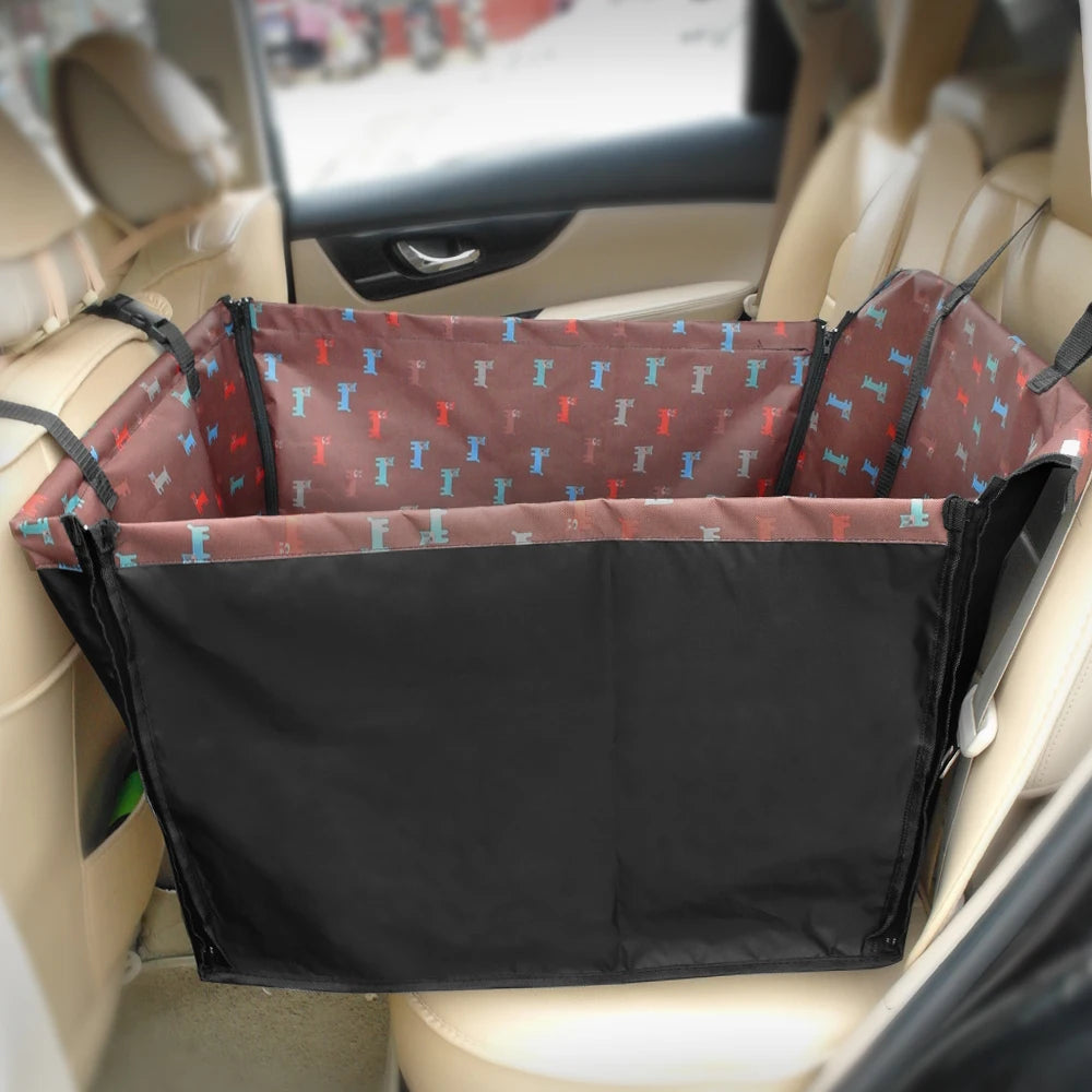 SafeRide Waterproof Pet Car Seat Cover: Travel Safely and Comfortably with Your Pet - Happy Tail Center