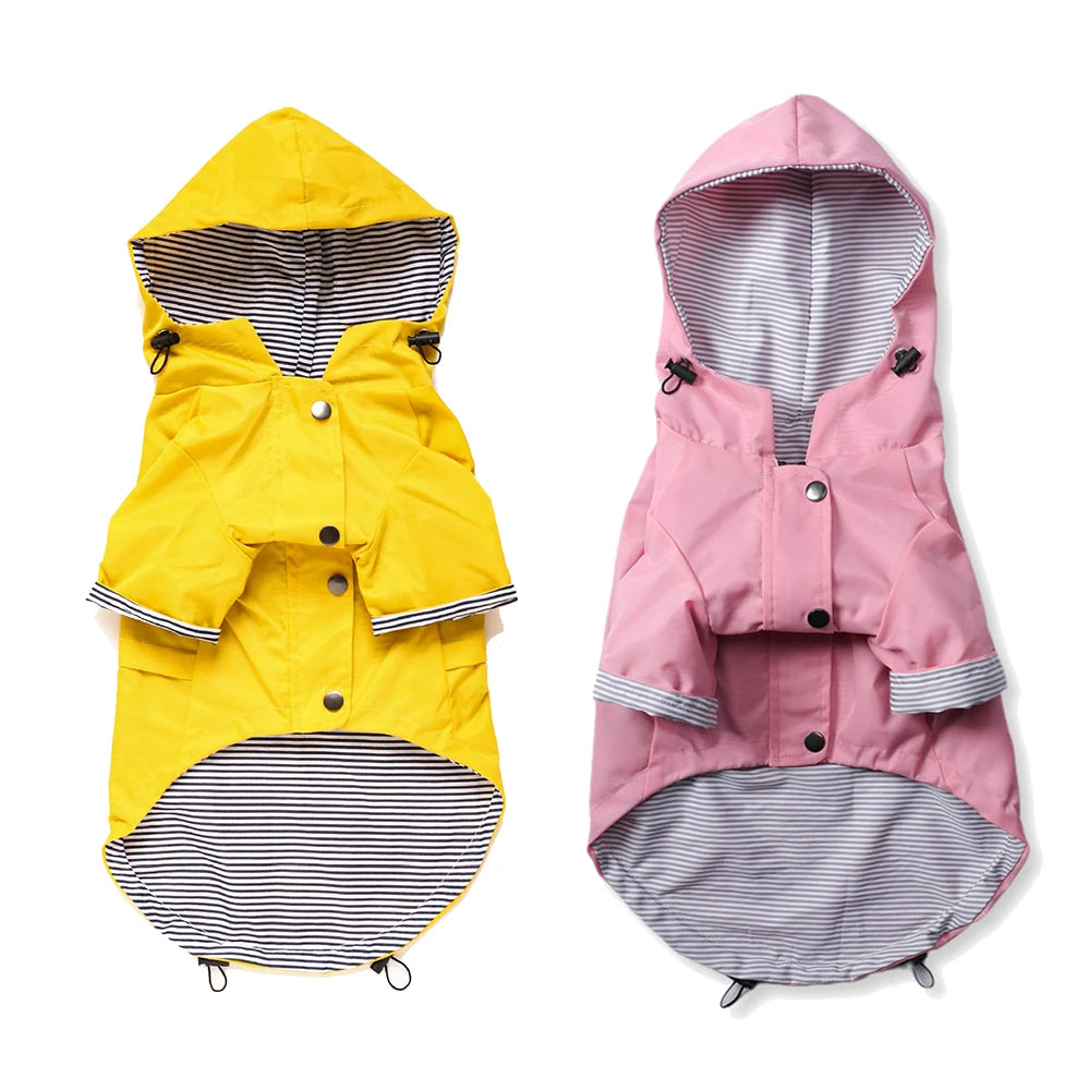 Waterproof Pet Dog Coat โ Fashionable Hooded Jacket for All Sizes! - Happy Tail Center