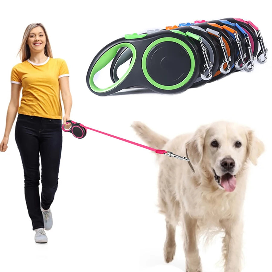 Durable Automatic Retractable Pet Dog Leashes: Unleash Freedom - Happy Tail Center