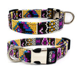 Stunning Bohemian Printing Pet Dog Collars - Fashionable Collars for Trendy Pets