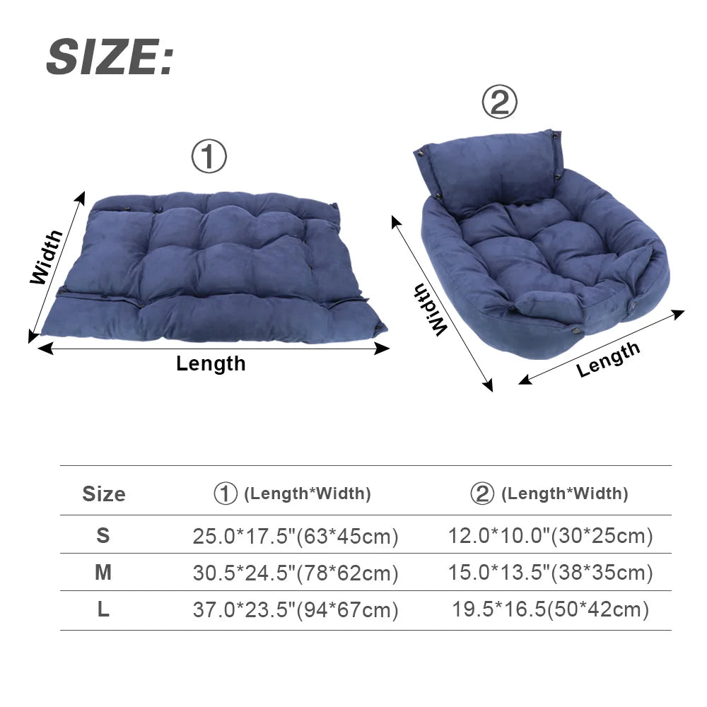 CozyNest 3-in-1 Pet Bed Mat | Ultimate Sleeping Solution for Your Furry Friend - Happy Tail Center