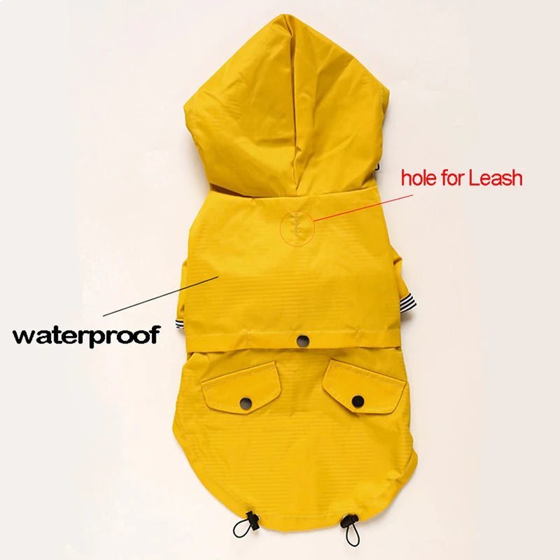Waterproof Pet Dog Coat โ Fashionable Hooded Jacket for All Sizes! - Happy Tail Center