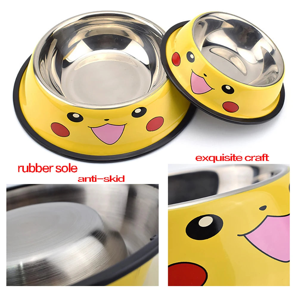 Cartoon Stainless Steel Food Bowl | Whimsical Dining Experience for Your Pet - Happy Tail Center