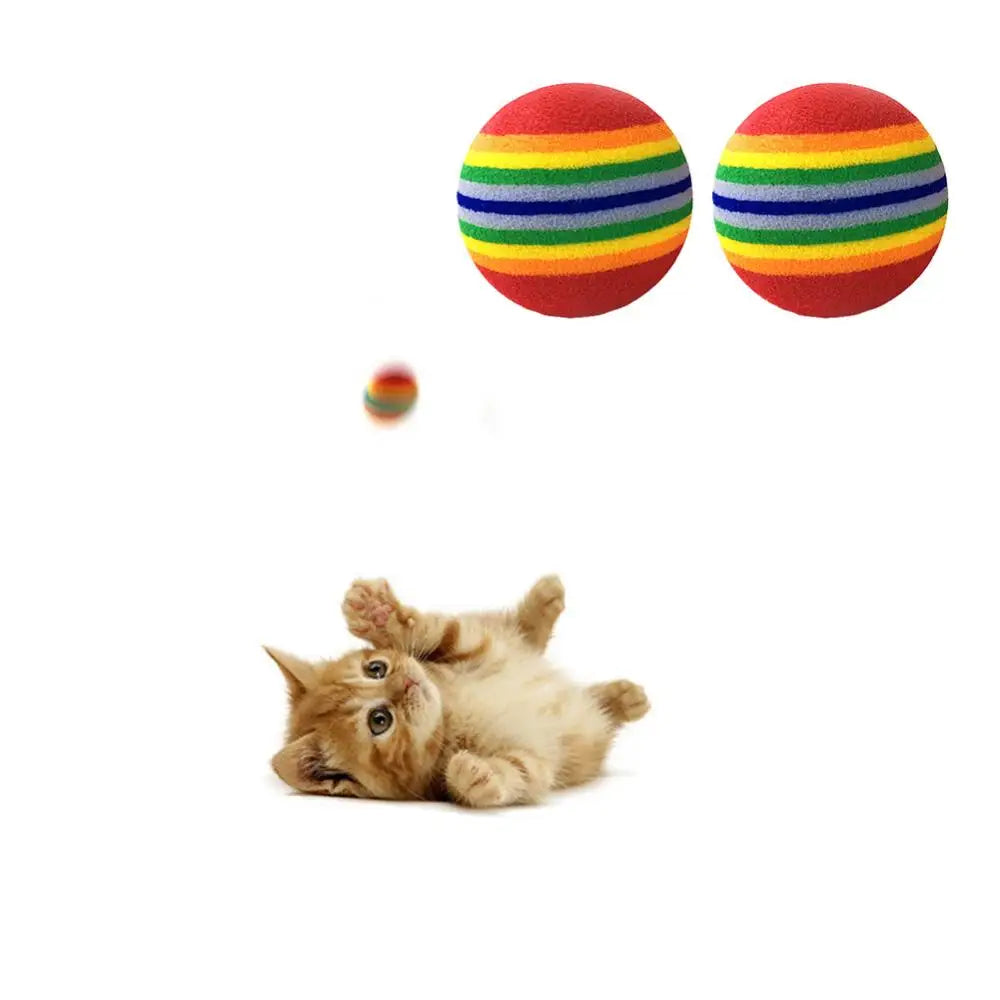 Colorful Interactive Cat Toy Ball - Engaging Toy for Play and Training