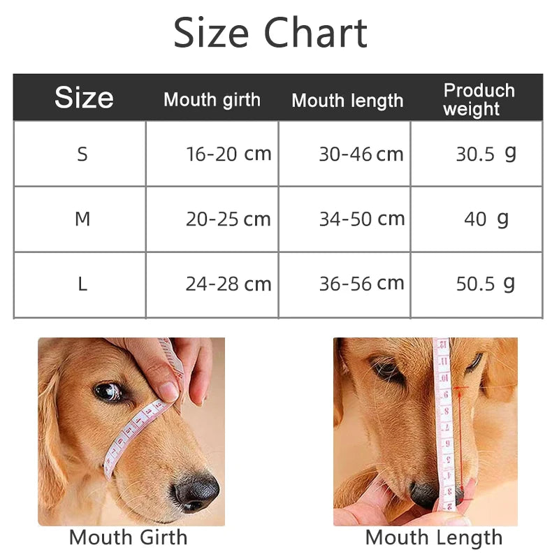 Reflective Adjustable Dog Muzzle - Anti-Biting and Barking Solution