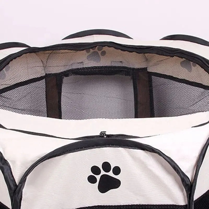 Portable Foldable Pet Tent Kennel - Octagonal Fence for Dogs and Cats