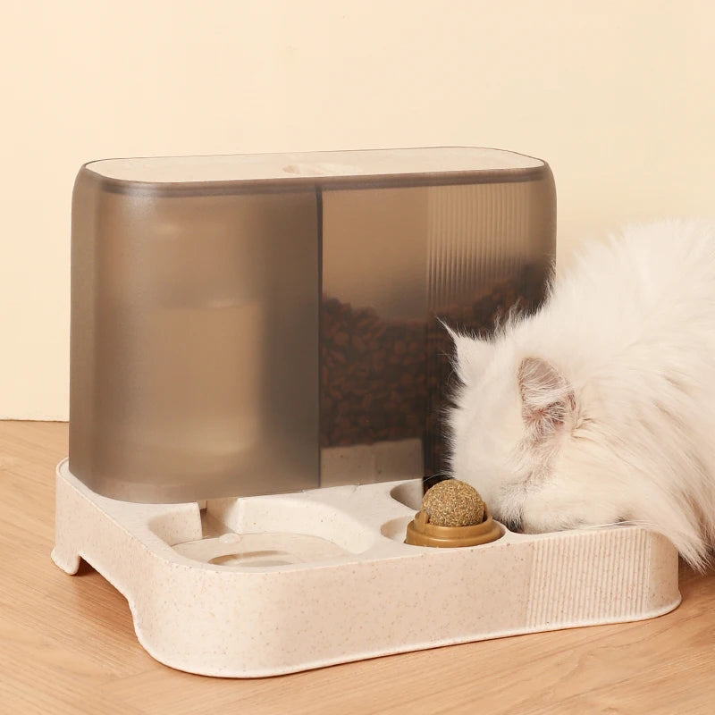 Automatic Pet Feeder Water Food Dispenser | Convenient Feeding and Hydration Solution - Happy Tail Center