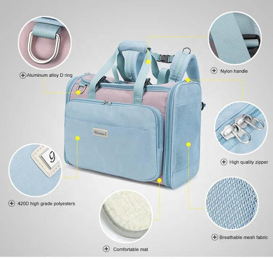 Travel in Style and Comfort Pet Bag Carrier – Your Pet's Perfect Travel Companion! - Happy Tail Center