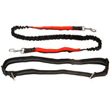 Hands-Free Retractable Dog Leash - Adjustable Waist Belt and Reflective Elastic Rope
