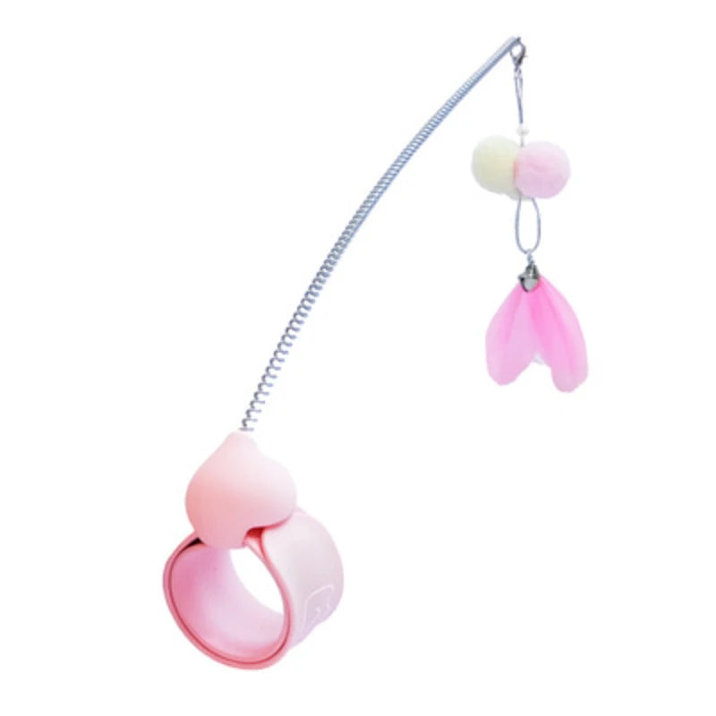 Simulation Bird Interactive Cat Toy - Funny Feather Bird with Bell, Teaser Wand Toy for Kitten Playing - Cat Supplies - Happy Tail Center