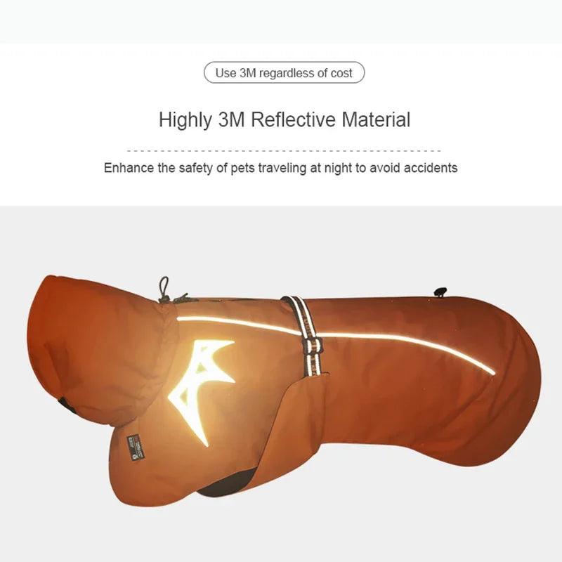 Windproof Reflective Dog Winter Coat - Ideal for Outdoor Adventures! - Happy Tail Center