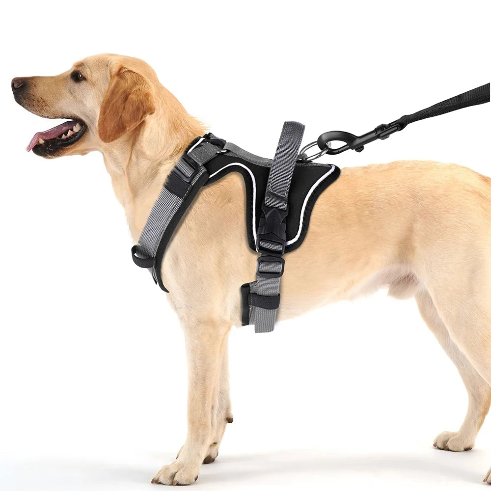 No Pull Reflective Dog Harness - Vest with Control Handle for All Dogs