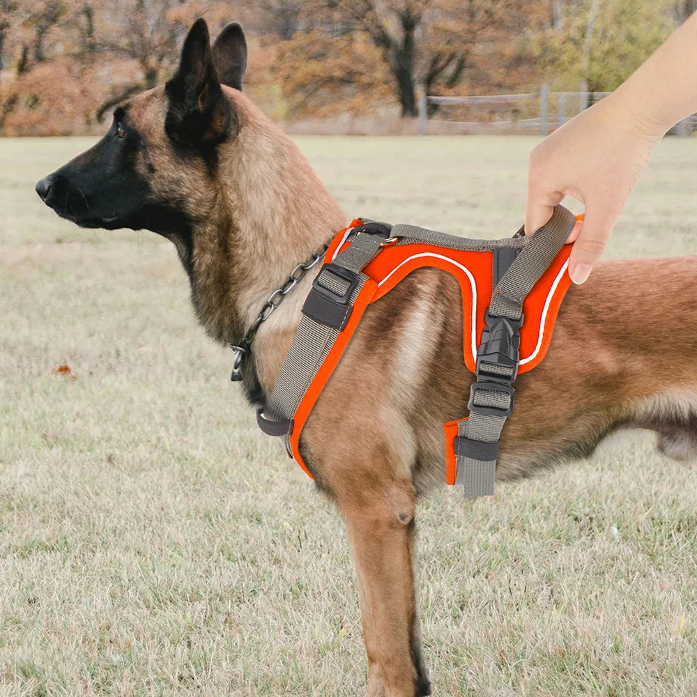 No Pull Reflective Dog Harness - Vest with Control Handle for All Dogs