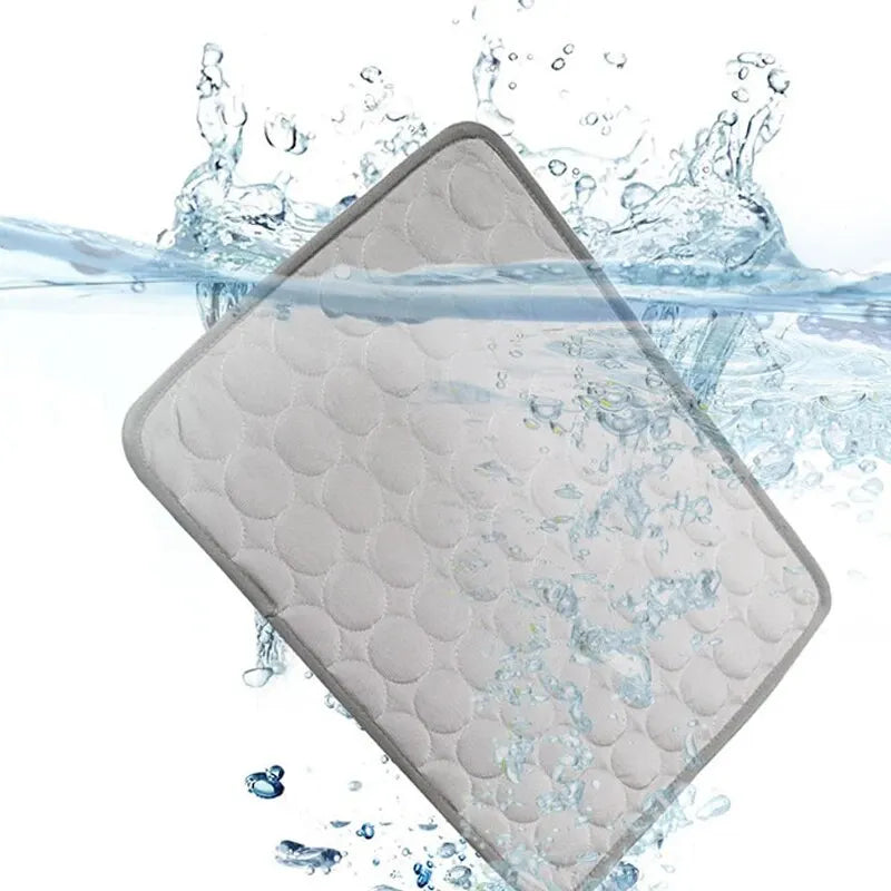 Pet Ice Cooling Mat - Summer Sofa Bed Pad for Cats and Small Dogs