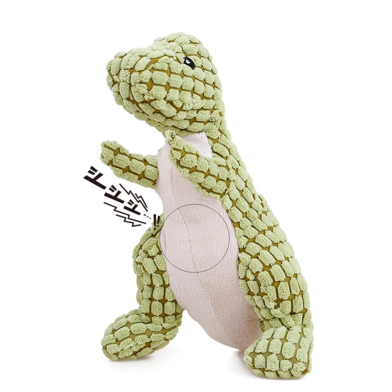 Cute Animal-Shaped Squeaky Plush Dog Toys | Bite-Resistant Corduroy for All Dogs