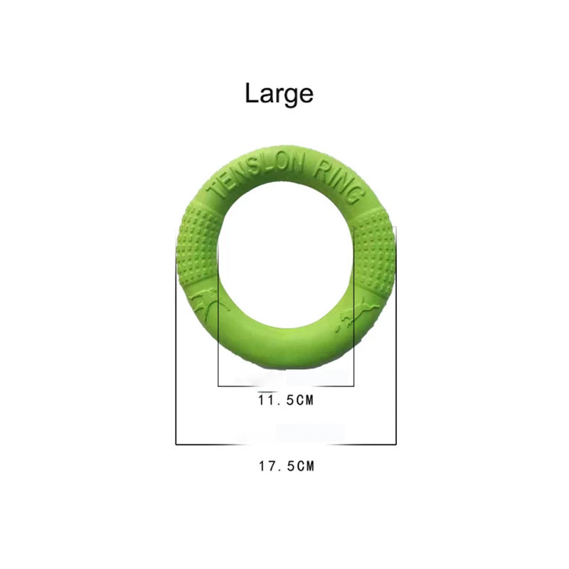 Durable Dog Training Ring | Anti-Bite & Floating Flying Disk for Aggressive Chewers