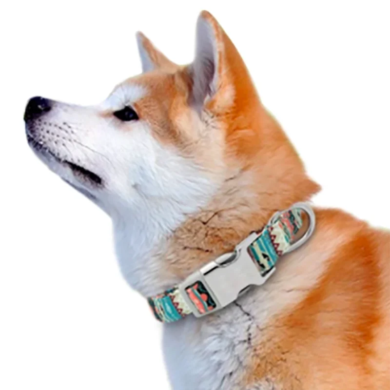 Stunning Bohemian Printing Pet Dog Collars: Fashionable Collars for Trendy Pets! - Happy Tail Center