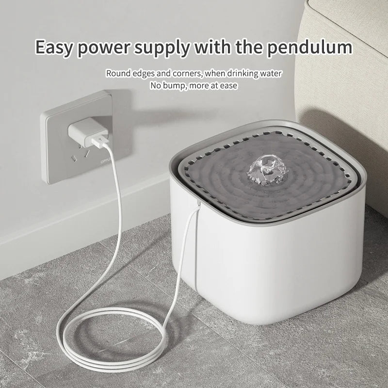3L Automatic Cat Water Fountain - Silent USB Electric Filter Dispenser