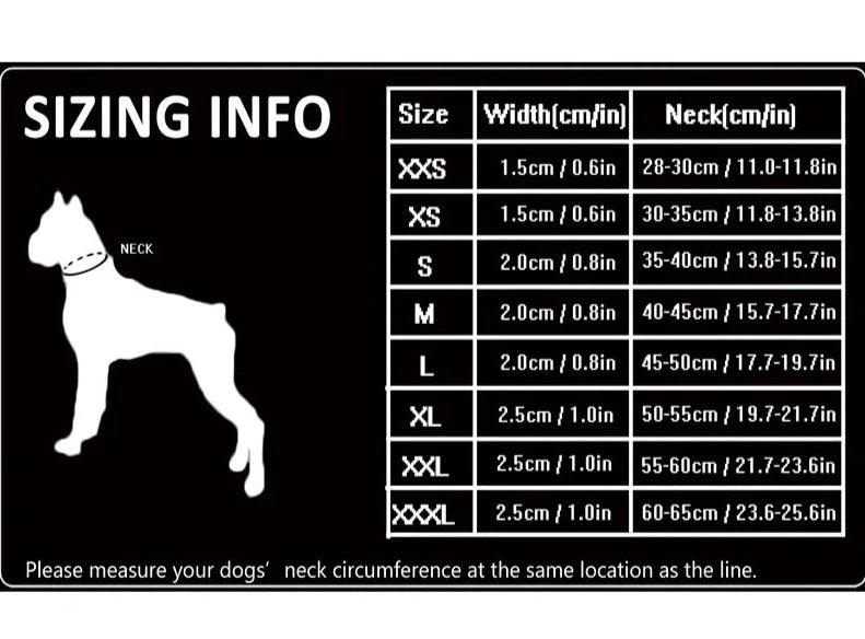 Custom Luxury Pet Dog Collar: Adjustable & Reflective - Happy Tail Center