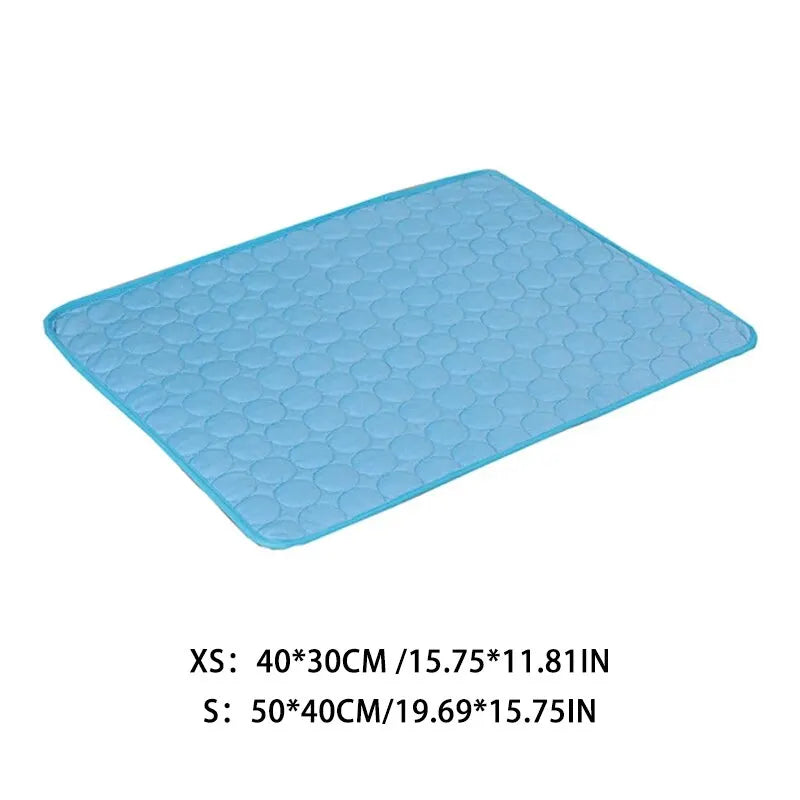 Pet Ice Cooling Mat - Summer Sofa Bed Pad for Cats and Small Dogs