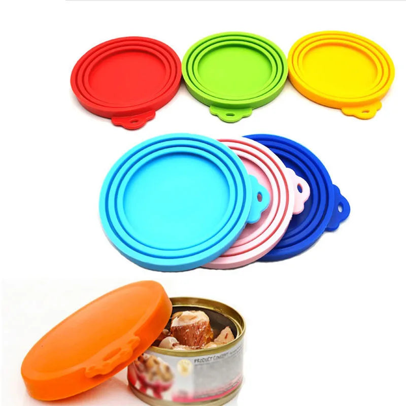 Silicone Pet Can Lid - Portable and Health-Conscious Storage Solution for Pets