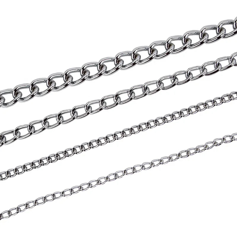 Stainless Steel Slip Chain Dog Collar - Adjustable Pet Accessory for Dogs of All Sizes