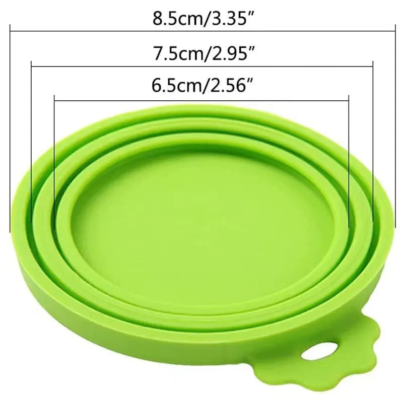 Silicone Pet Can Lid - Portable and Health-Conscious Storage Solution for Pets