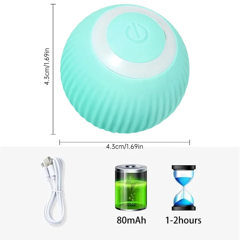 Automatic Rolling Cat Toy | Smart Electric Self-Propelled Interactive Kitten Ball