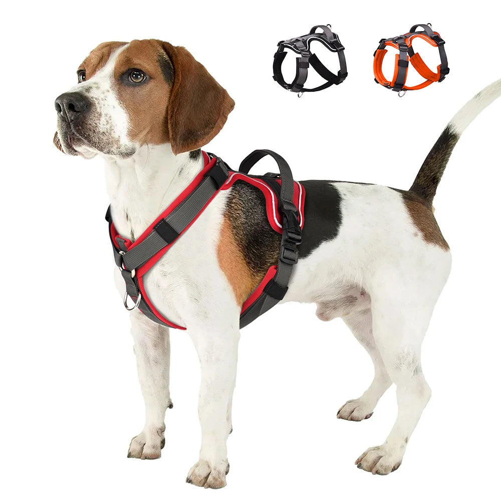 No Pull Reflective Dog Harness - Vest with Control Handle for All Dogs