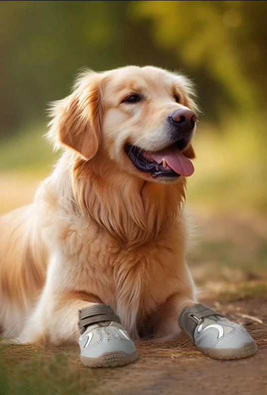 Breathable Dog Shoes with TPR Sole - Flexible & Protective Outdoor Boots for All Breeds (4Pcs) - Happy Tail Center