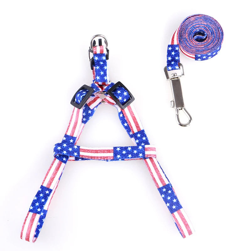 Cute Small Dog Leash and Harness Set β Puppy Lead Rope for Cats and Kittens - Happy Tail Center