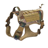 Tactical Military Dog Harness with Reflective Rope and Handle