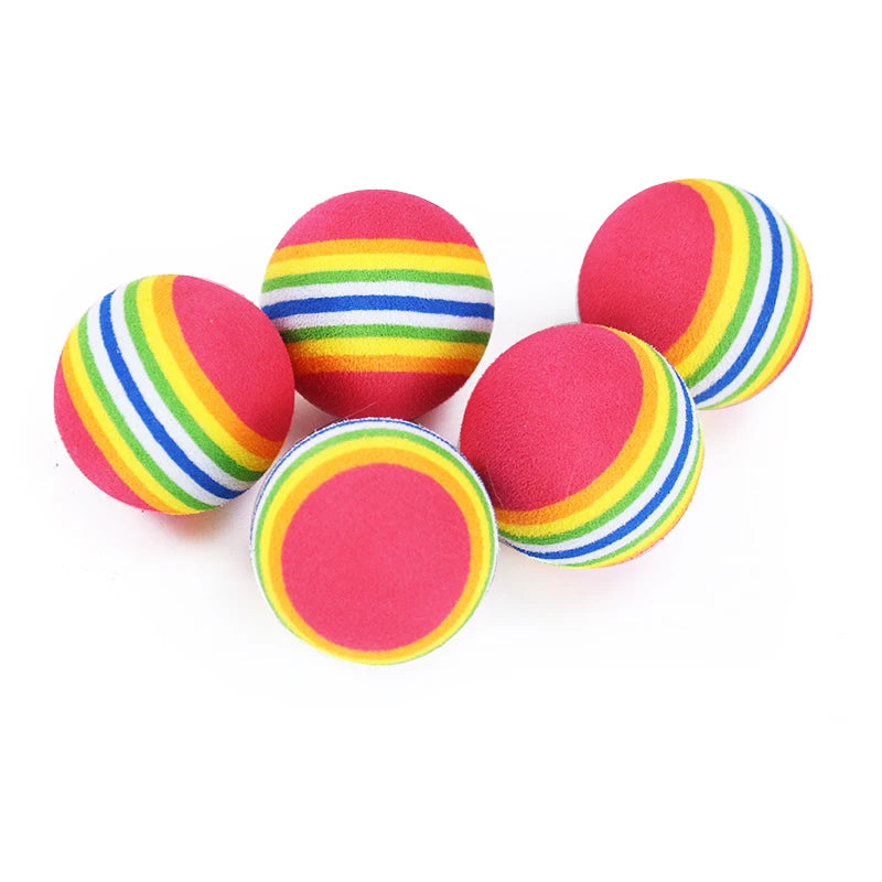 Rainbow Interactive EVA Cat Toy Ball - Fun Toy for Cats and Dogs