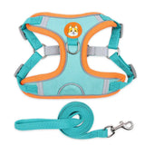 Adjustable Flannel Harness and Leash Set for Small Dogs - Reflective and Breathable