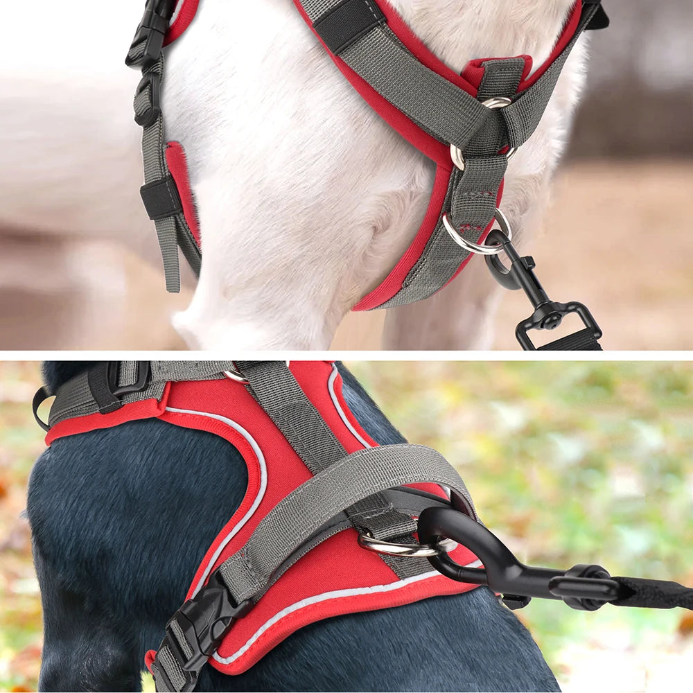 No Pull Reflective Dog Harness - Vest with Control Handle for All Dogs