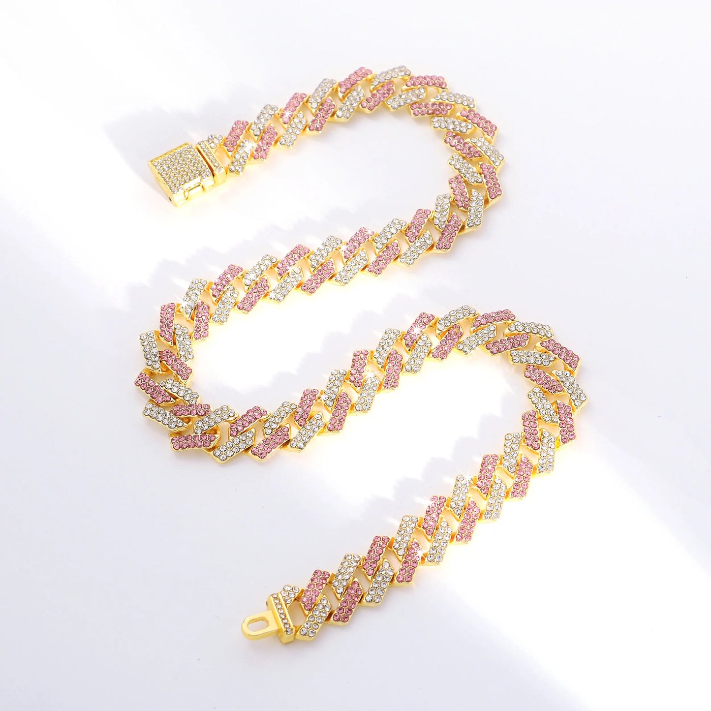 GlamourPaws Bling Diamond Dog Chain | Luxury Collar for Large Dogs - Happy Tail Center