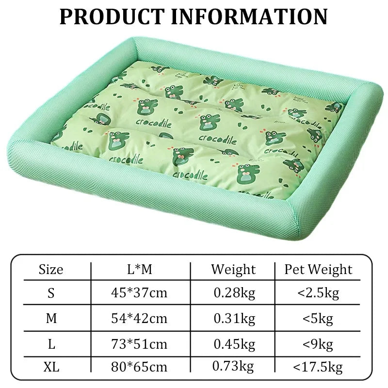 Summer Cooling Pet Bed Cushion - Ice Pad for Cats and Dogs
