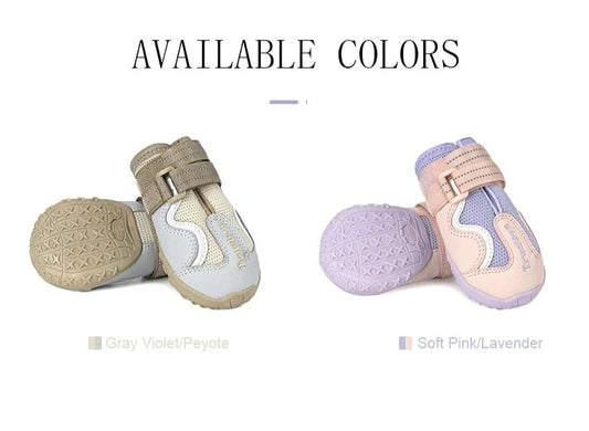 Breathable Dog Shoes with TPR Sole - Flexible & Protective Outdoor Boots for All Breeds (4Pcs) - Happy Tail Center
