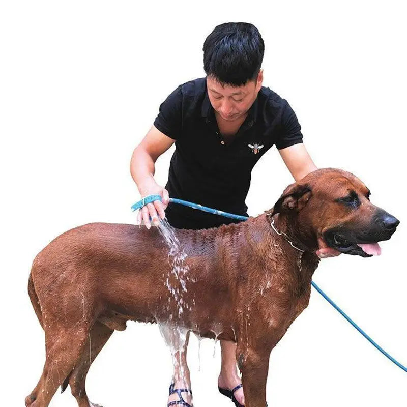 Multi-Functional Pet Shower Nozzle - Silicone Massage Tool for Cats and Dogs