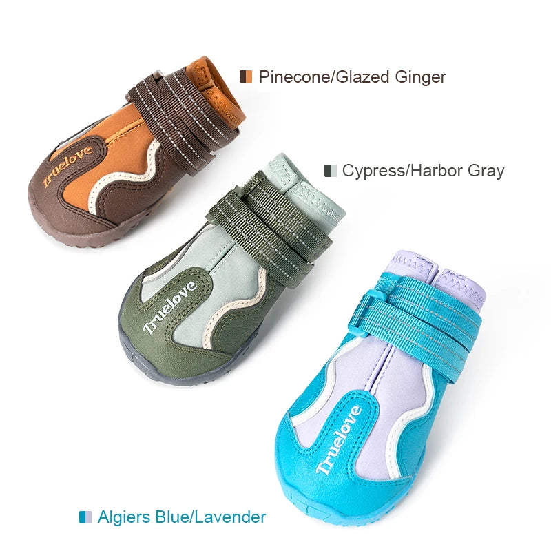 Waterproof Dog Shoes for Large & Medium Dogs - Winter Boots & Paw Protectors with TPR Sole - Happy Tail Center