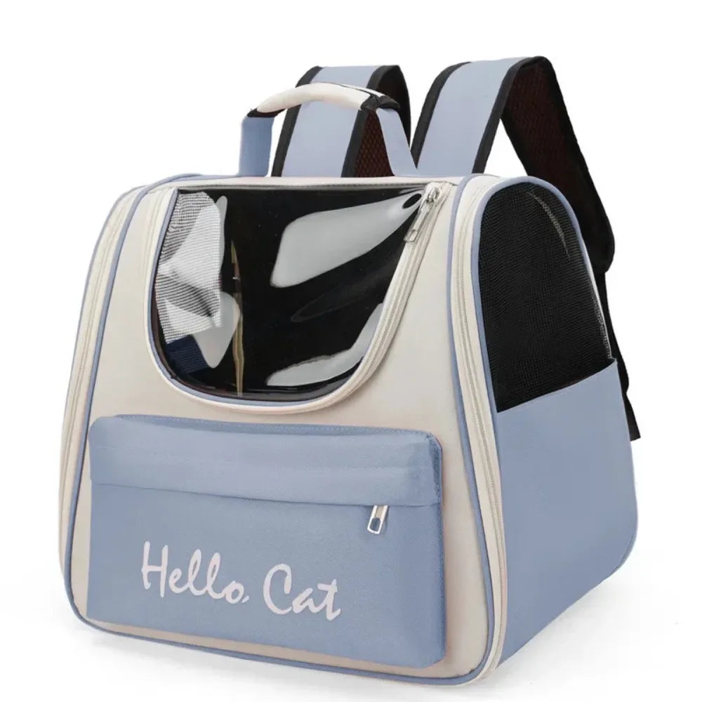 Portable Pet Backpack Carrier - Custom Logo Cat and Dog Bag